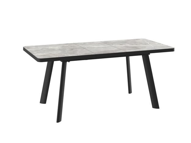 Стол LEON LUX RADIAL 140 Stone Grey / Чёрный